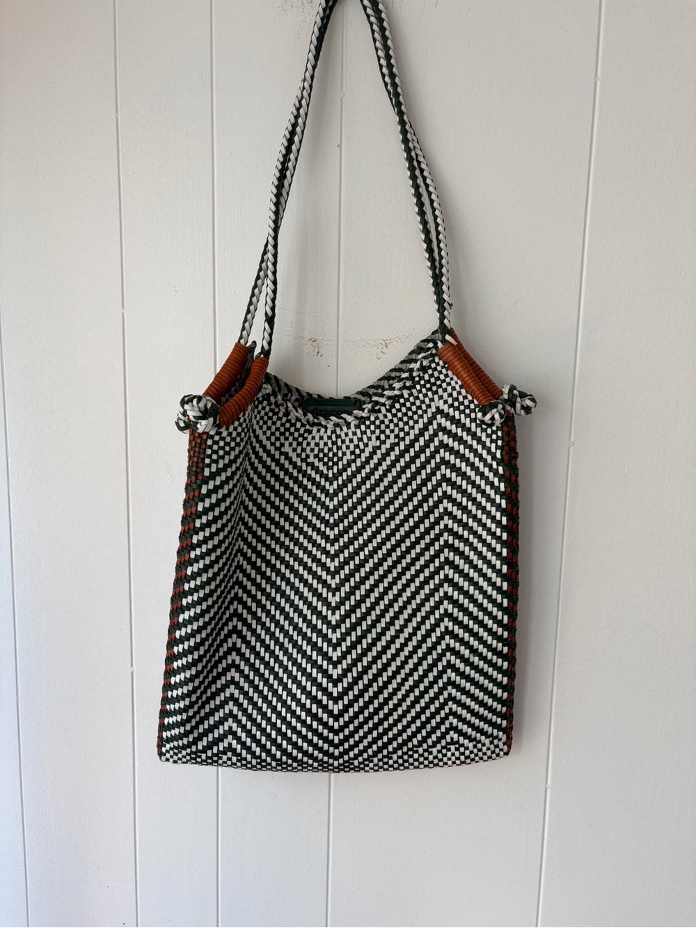 Dragon Diffusion leather woven bag